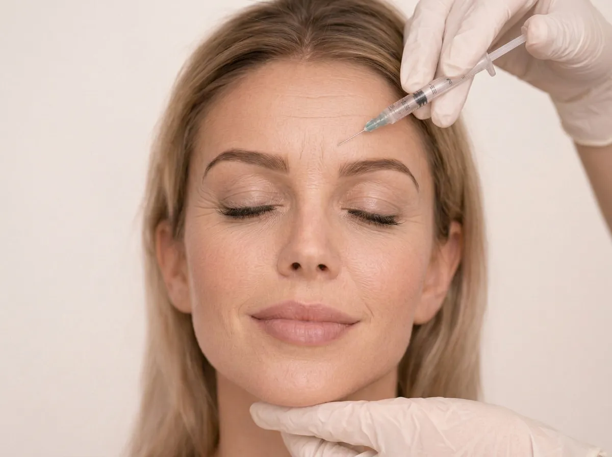 Before Botox treatment — illustrative reference